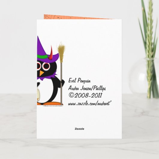 De kwade Heks van de Pinguïn Kaart (Achterkant)