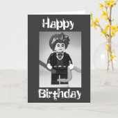 De kwade Kaart van de Verjaardag van Minifig van (Gele Bloem)