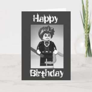 De kwade Kaart van de Verjaardag van Minifig van
