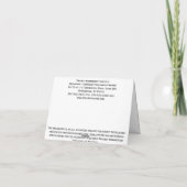 De Kwaliteit van de Druk van het Logo van PMI, Bedankkaart (Achterkant)