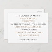 De kwaliteit van de genade briefkaart (Voorkant / Achterkant)