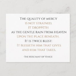 De kwaliteit van de genade briefkaart