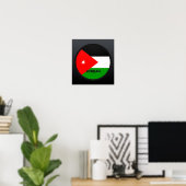 de kwaliteitsvlag van Jordan Roundel Poster (Thuiskantoor)