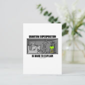 De kwantumsuperpositie is moeilijk te verklaren (f briefkaart (Staand voorkant)