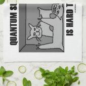 De kwantumsuperpositie is moeilijk te verklaren (f theedoek (Gevouwen)