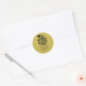 De Kwast Was Het Gedoe Waard Afstudeerklassieker Ronde Sticker (Envelop)