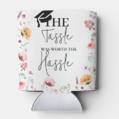 De kwastje waard het gedoe Wildflower Afstuderen Blikjeskoeler (Achterkant)