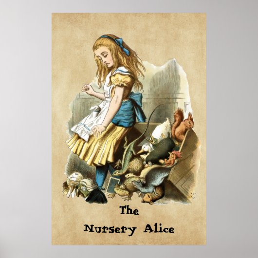 De kwekerij Alice, Alice's avonturen in Wonderland Poster (Voorkant)