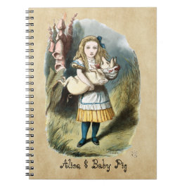 De kwekerij Alice, Baby varken in Wonderland Notitieboek