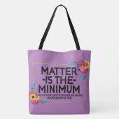 De kwestie is de MINIMALE douane BLM Tote Bag (Achterkant)