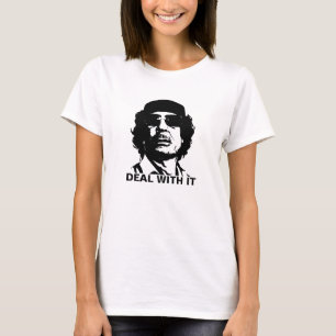 De kwestie Muammar Kaddafi T-shirt