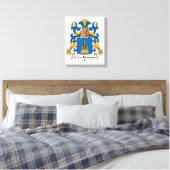 de la Fontaine Family Crest Canvas Afdruk (Insitu (Slaapkamer))