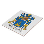 de la Fontaine Family Crest Tegeltje (Zijkant)