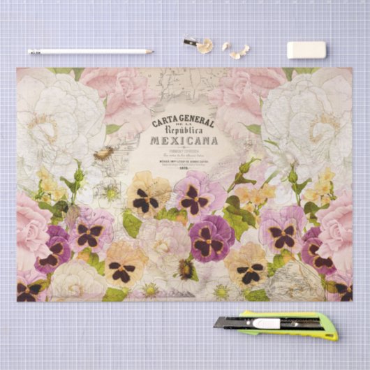 De La Republica Mexicana-ontkoppeling Tissuepapier (Craft)
