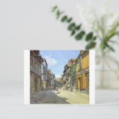 De La Rue Bavolle bij Honfleur door Claude Monet Briefkaart (Staand voorkant)