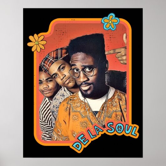 De La Soul American Hip Hop Band Poster (Voorkant)