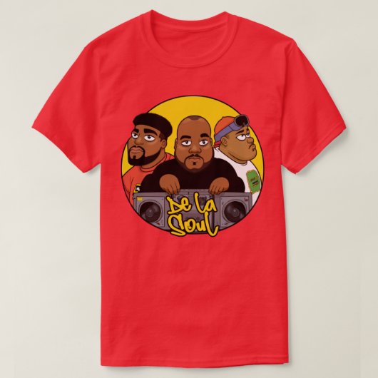 De la Soul Origineel Retro Fan Art Design T-shirt (Design voorkant)