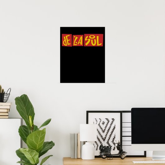 De La Soul Typografie Poster (Thuiskantoor)