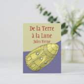 De la Terre à la Lune - Jules Verne Briefkaart (Staand voorkant)