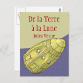 De la Terre à la Lune - Jules Verne Briefkaart (Voorkant / Achterkant)