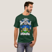 De la Torre Coat of Arms Family Crest T-shirt (Voorkant volledig)