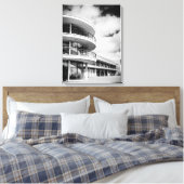 De la Warr paviljoen Art Deco Architectuur Canvas Afdruk (Insitu (Slaapkamer))