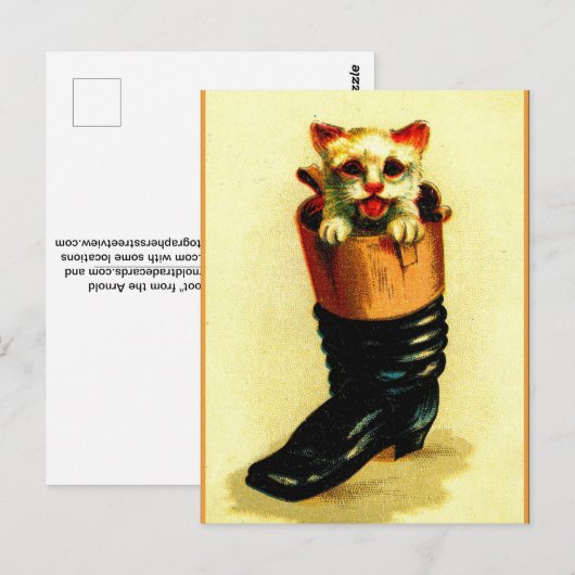 De Laars van Puss 'n Briefkaart (Voorkant / Achterkant)