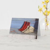 De laarzen van Miss Simpson | William Nicholson Kaart (Gele Bloem)