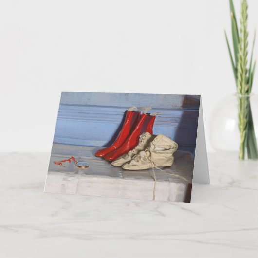 De laarzen van Miss Simpson | William Nicholson Kaart (Voorkant)