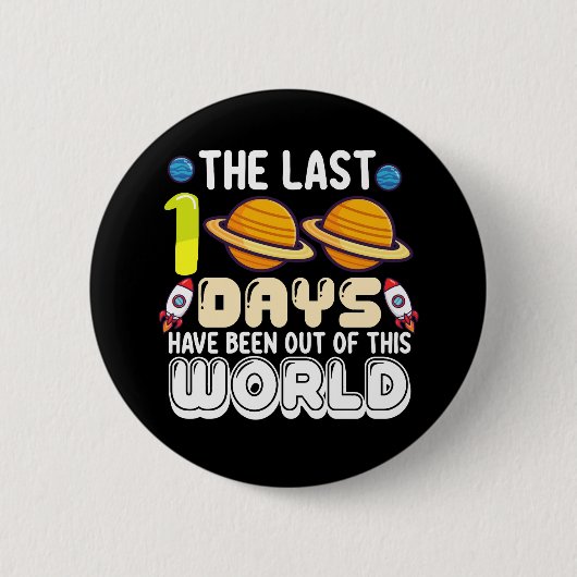 De laatste 100 dagen waren uit de wereld ronde button 5,7 cm (Voorkant)
