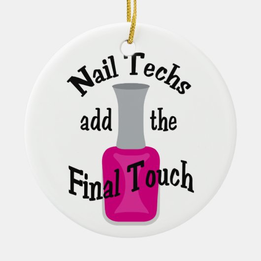 De laatste aanraking keramisch ornament (Voorkant)