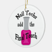 De laatste aanraking keramisch ornament (Links)