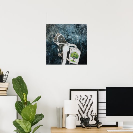 De laatste adem op aarde (BEWAAR HET BOSTER) Poster (Thuiskantoor)