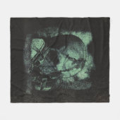 De laatste adem - Techno-Dystopian Streetwear Fleece Deken (Voorkant (Horizontaal))