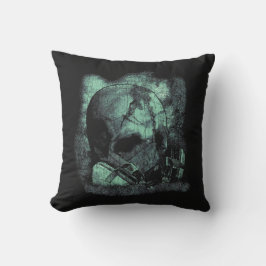 De laatste adem - Techno-Dystopian Streetwear Kussen