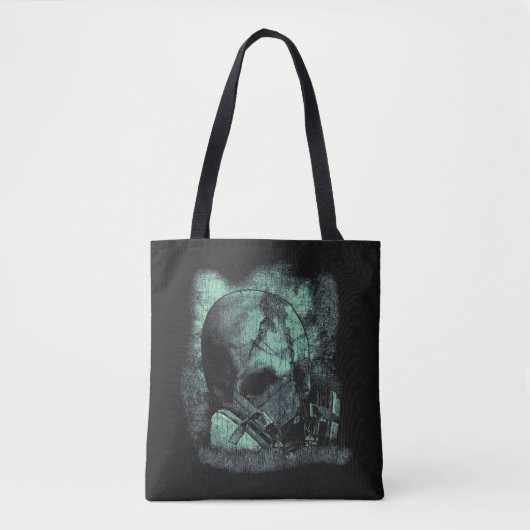 De laatste adem - Techno-Dystopian Streetwear Tote Bag (Voorkant)