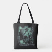 De laatste adem - Techno-Dystopian Streetwear Tote Bag (Achterkant)