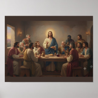 De Laatste Avondmaal Poster – Jezus Christus en Di