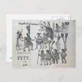 De laatste Aztec Emperor Cuauhtemoc-overleveringen Briefkaart (Voorkant / Achterkant)