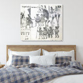 De laatste Aztec Emperor Cuauhtemoc-overleveringen Canvas Afdruk (Insitu (Slaapkamer))