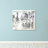 De laatste Aztec Emperor Cuauhtemoc-overleveringen Canvas Afdruk (Insitu (Houten vloer))