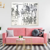 De laatste Aztec Emperor Cuauhtemoc-overleveringen Canvas Afdruk (Insitu (Woonkamer))