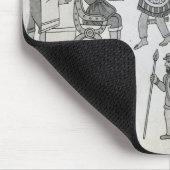 De laatste Aztec Emperor Cuauhtemoc-overleveringen Muismat (Hoek)