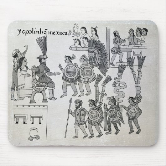 De laatste Aztec Emperor Cuauhtemoc-overleveringen Muismat (Voorkant)