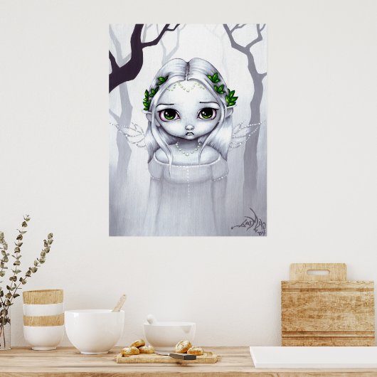 De laatste bladeren van ART PRINT winter ogen (Keuken)