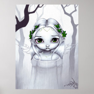 De laatste bladeren van ART PRINT winterfee grote
