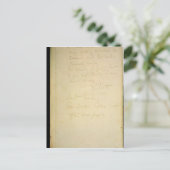 De laatste bladzijde van zijn dagboek, Antarctica Briefkaart (Staand voorkant)