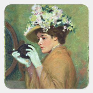 De laatste blik vierkante sticker