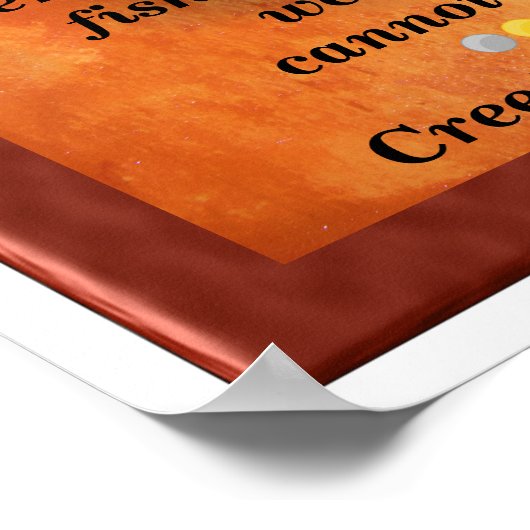 De laatste boom poster (Hoek)