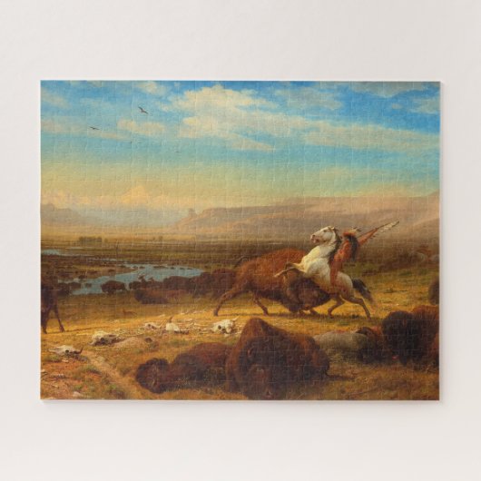 De laatste buffel van Albert Bierstadt Legpuzzel (Horizontaal)